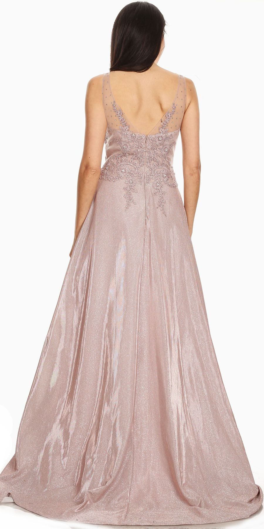 Prom Dresses Long Formal Prom A Line Dress Eureka Fashion 9606 Mocha