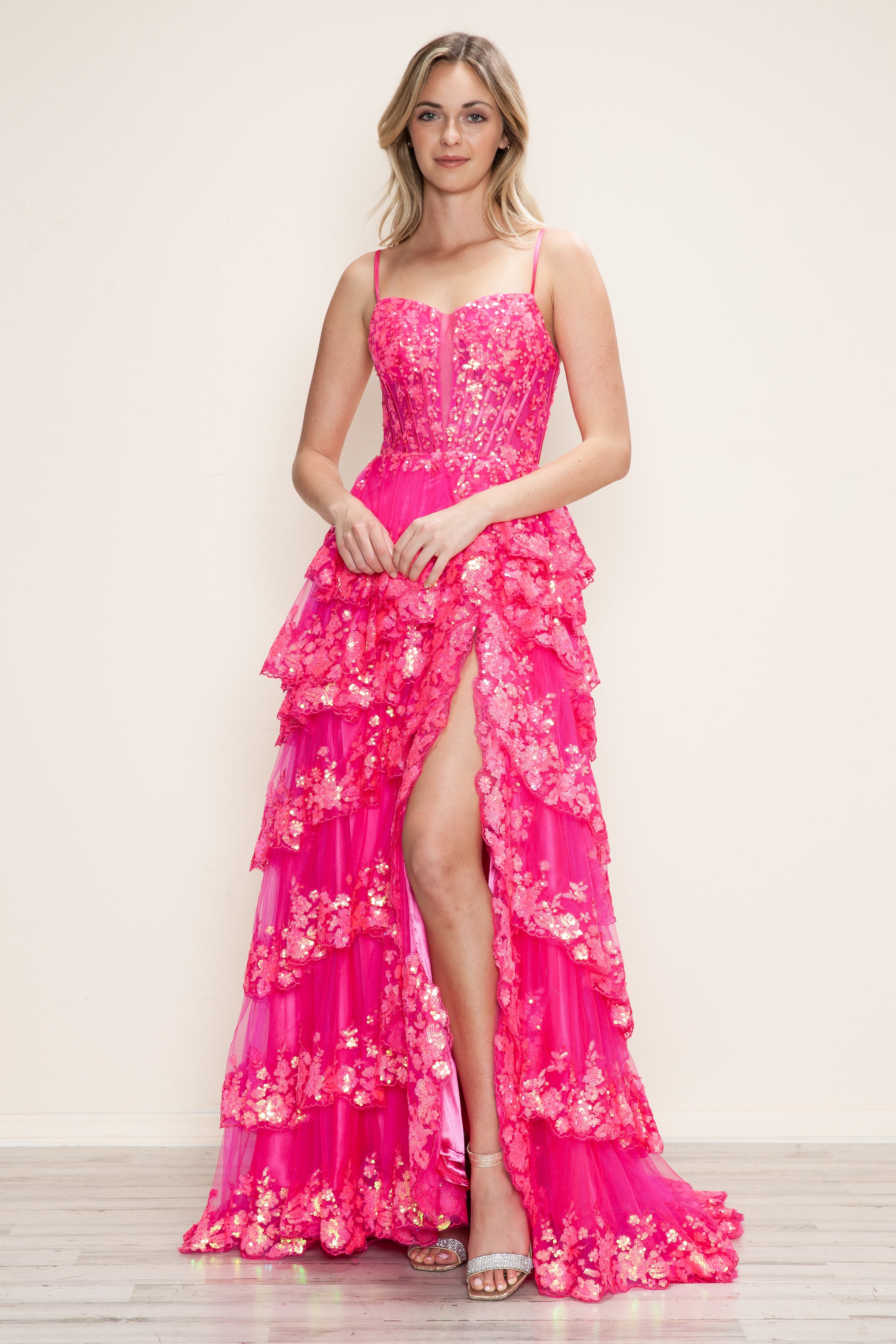 princess polly baby blue dress Natal Tie-Waist Tiered A-Line Maxi Dress – On Sale Now with Up to 85% Off main image 0