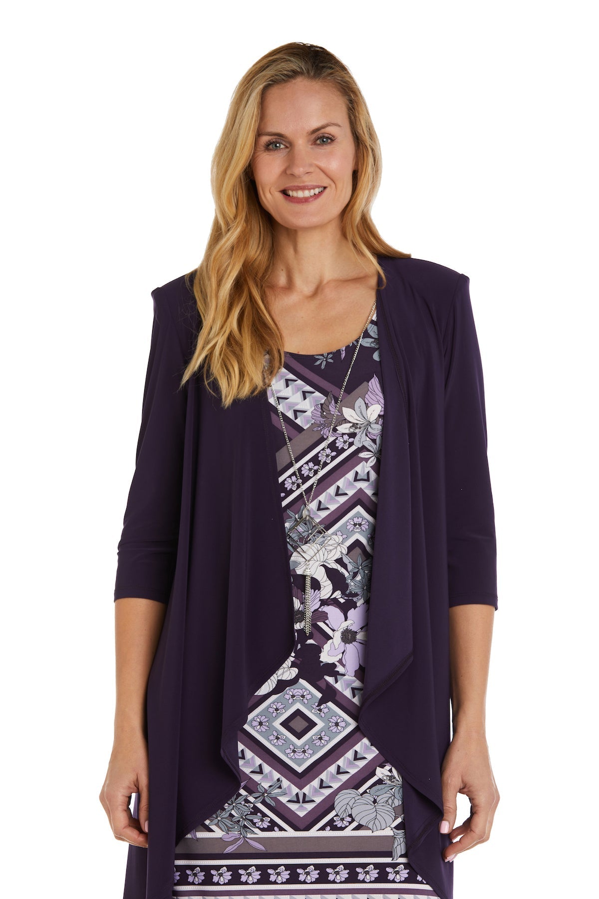 R&M Richards 9627P Short Mother of the Bride Petite Jacket Dress