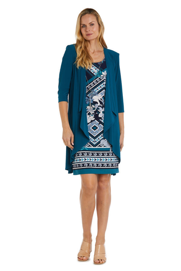 Short Petite Dress Mother of the Bride Jacket R&M Richards 9627P