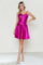 Cocktail Dresses Short A Line Homecoming Cocktail Dress Magenta