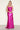 Prom Dresses Pleated Long Formal Fitted Slit Prom Dress Magenta