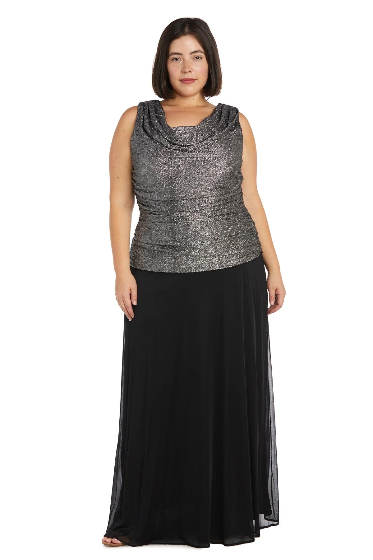 Mother of the Bride Dresses Plus Size Mother Of The Bride Dress Silver/Black