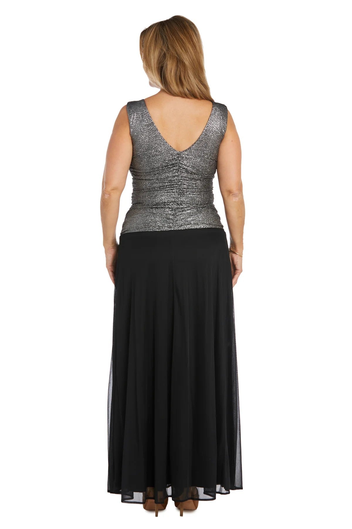 Formal Dresses Long Mother Of The Bride Dress Silver/Black