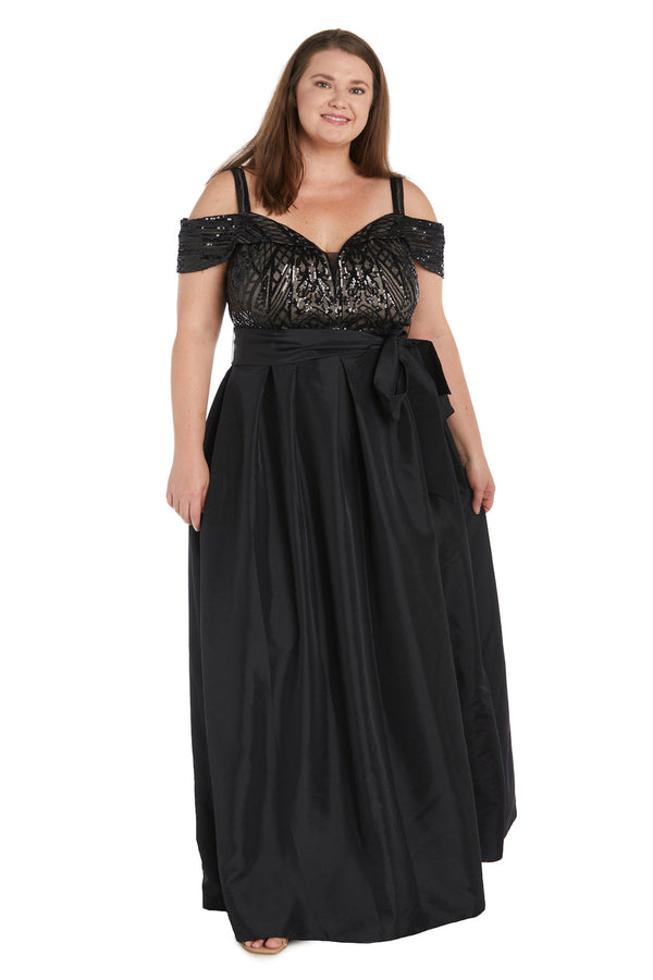 Long Plus Size Gown Formal Evening R&M Richards 9659W
