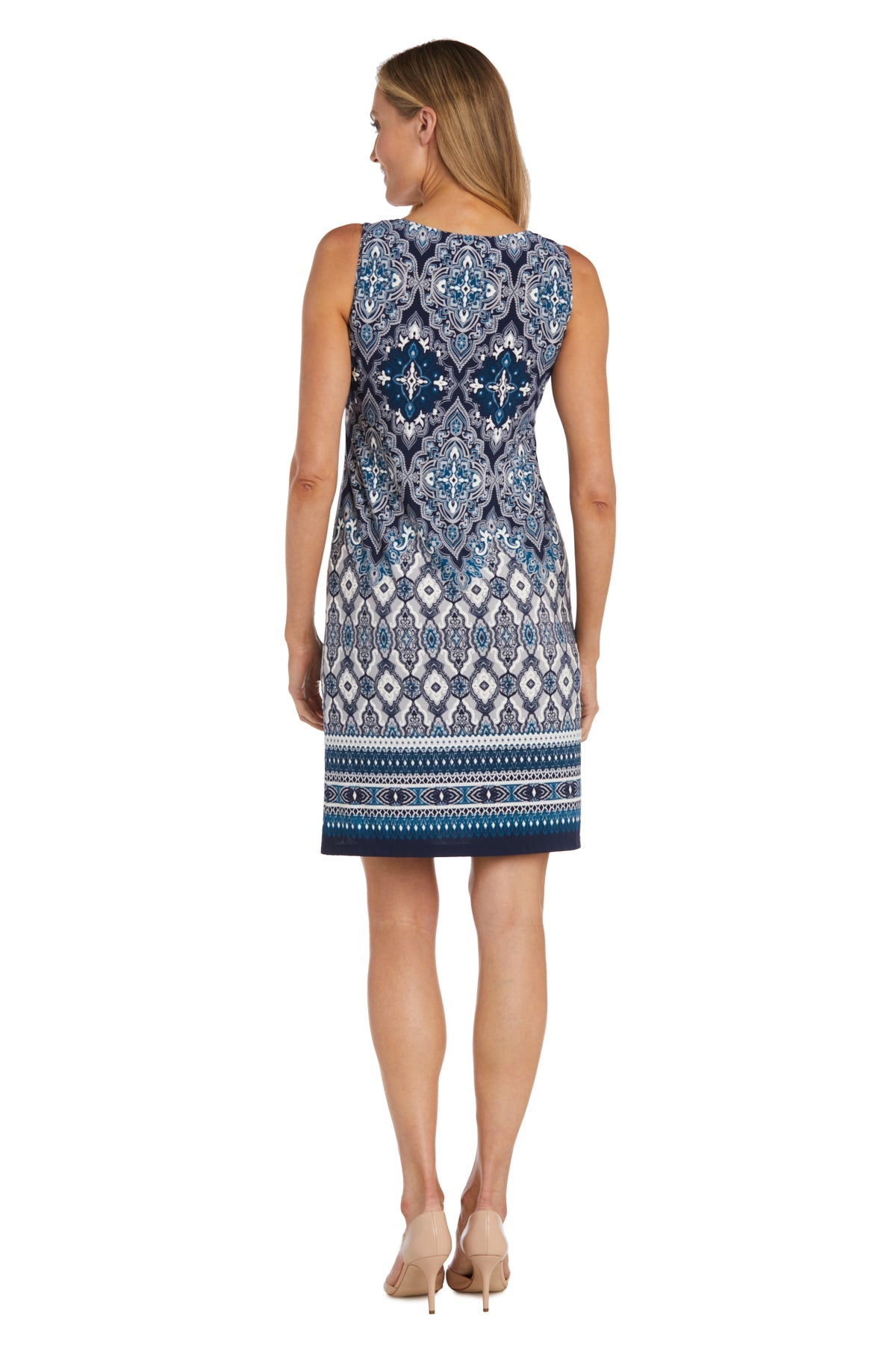 Scoop Knee-Length Jersey Cocktail Sheath R&M Richards 9667PA