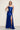 Prom Dresses Fitted Long Slit Formal Prom Metallic Dress Royal