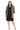 Mother of the Bride Dresses Plus Size Two Piece Short Puff Print Jacket Dress Black White