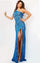 Prom Dresses  Fitted Long Slit Formal Lace Prom DressDark Peacock Nude