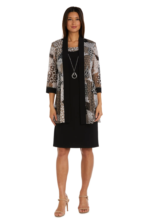 Two Piece Short Jacket Dress Mother of the Bride R&M Richards 9703