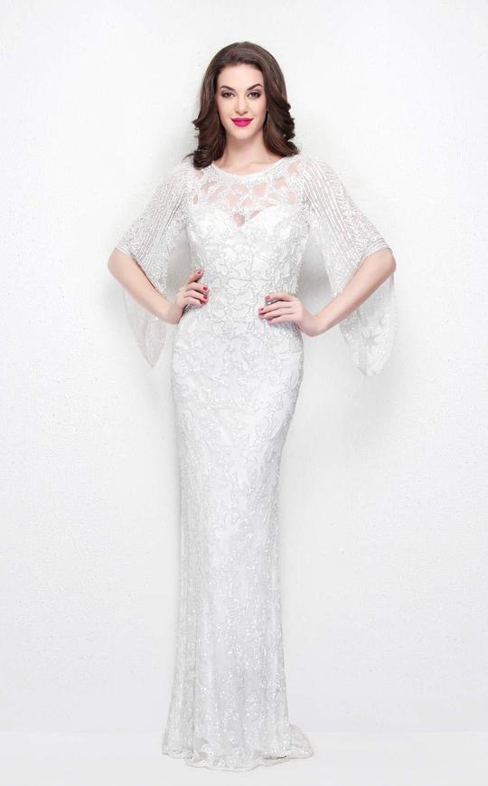 Wedding Dresses Long Beaded Bridal Wedding Fitted Dress Primavera Couture 9713 White