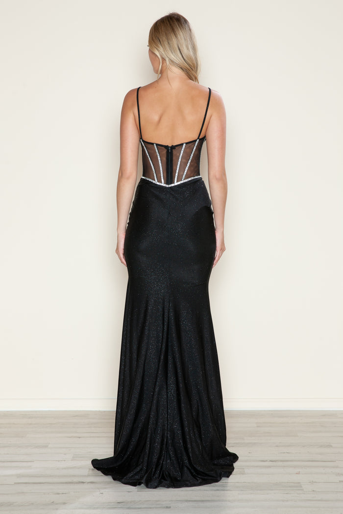 Prom Dresses Long Formal Glitter Prom Dress Black