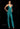 Jumpsuit Fitted Sequins Long Jumpsuit Bright Teal