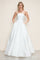 Prom Dresses A Line Long Formal Ruched Prom Dress Off-White