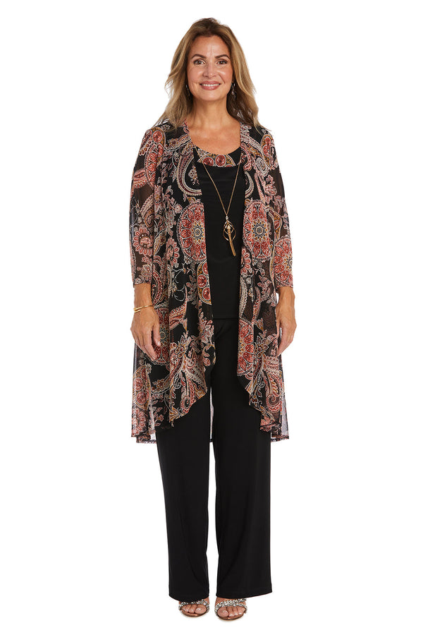 Formal Printed Jacket Pant Set Set R&M Richards 9768