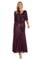 Formal Dresses Sequined Beaded Long Dress Plum