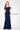 Formal Dresses Long Beaded Formal Evening Gown Navy Blue