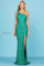 Prom Dresses Prom Fitted Slit Formal Evening Dress Emerald