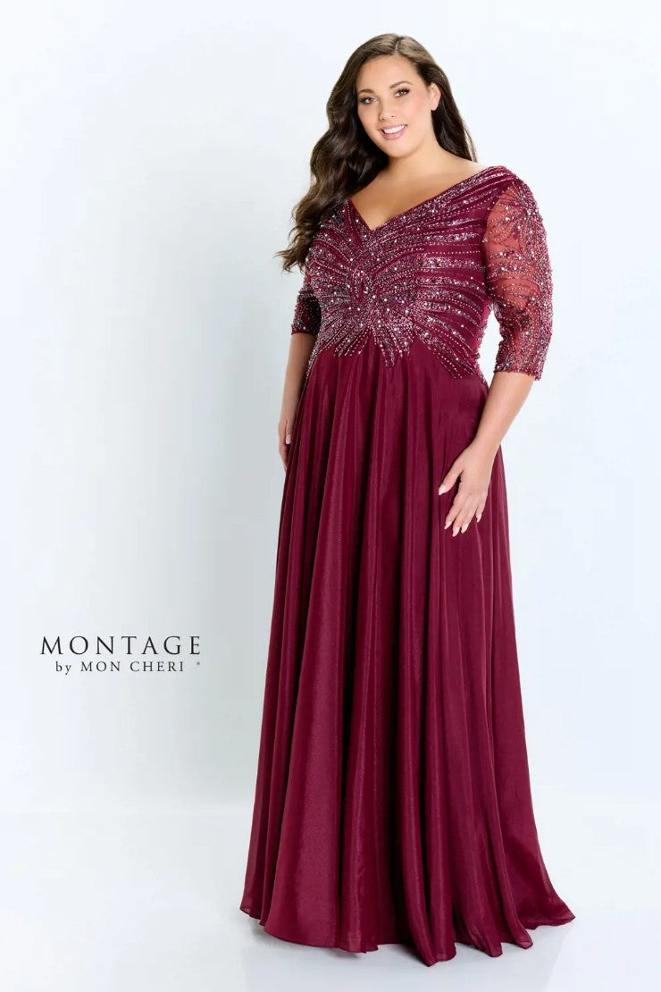 Montage 116950 Long Evening A Line Formal Mother of the Bride Dress