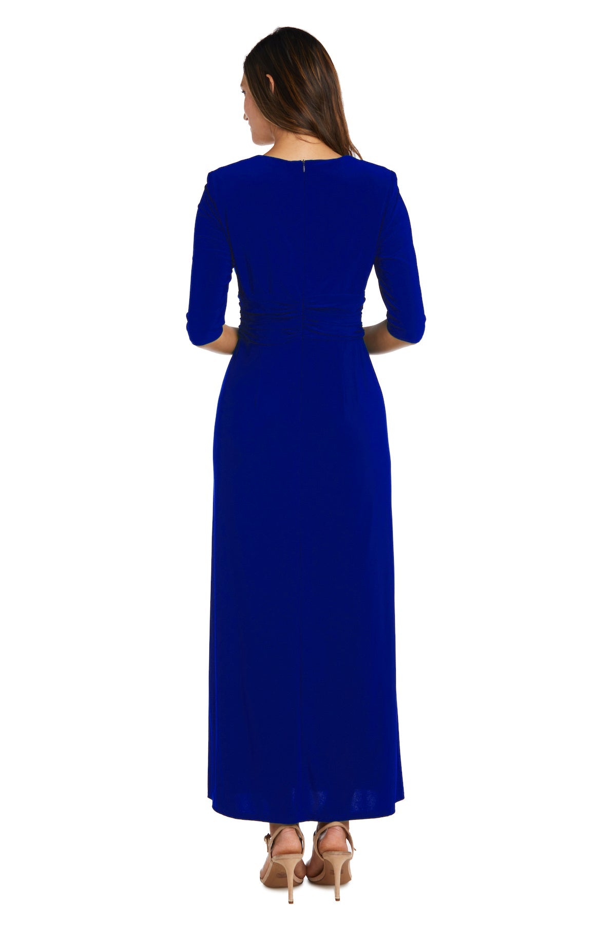 R&M Richards 9826 Long Wrap Gown Formal Evening Dress
