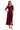 Formal Dresses Long Wrap Gown Formal Evening Dress Merlot