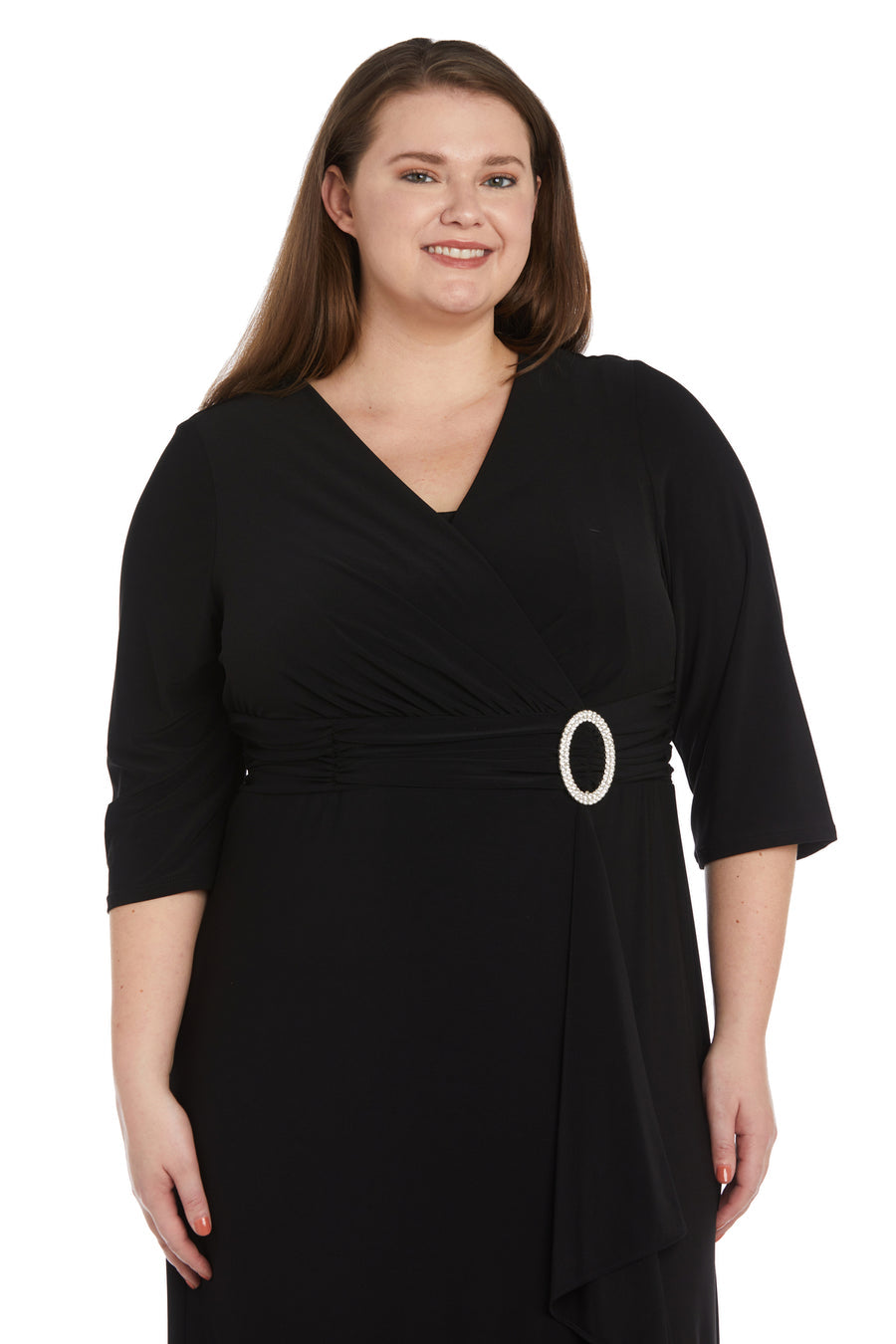 R&M Richards 9826W Long Formal Plus Size Gown