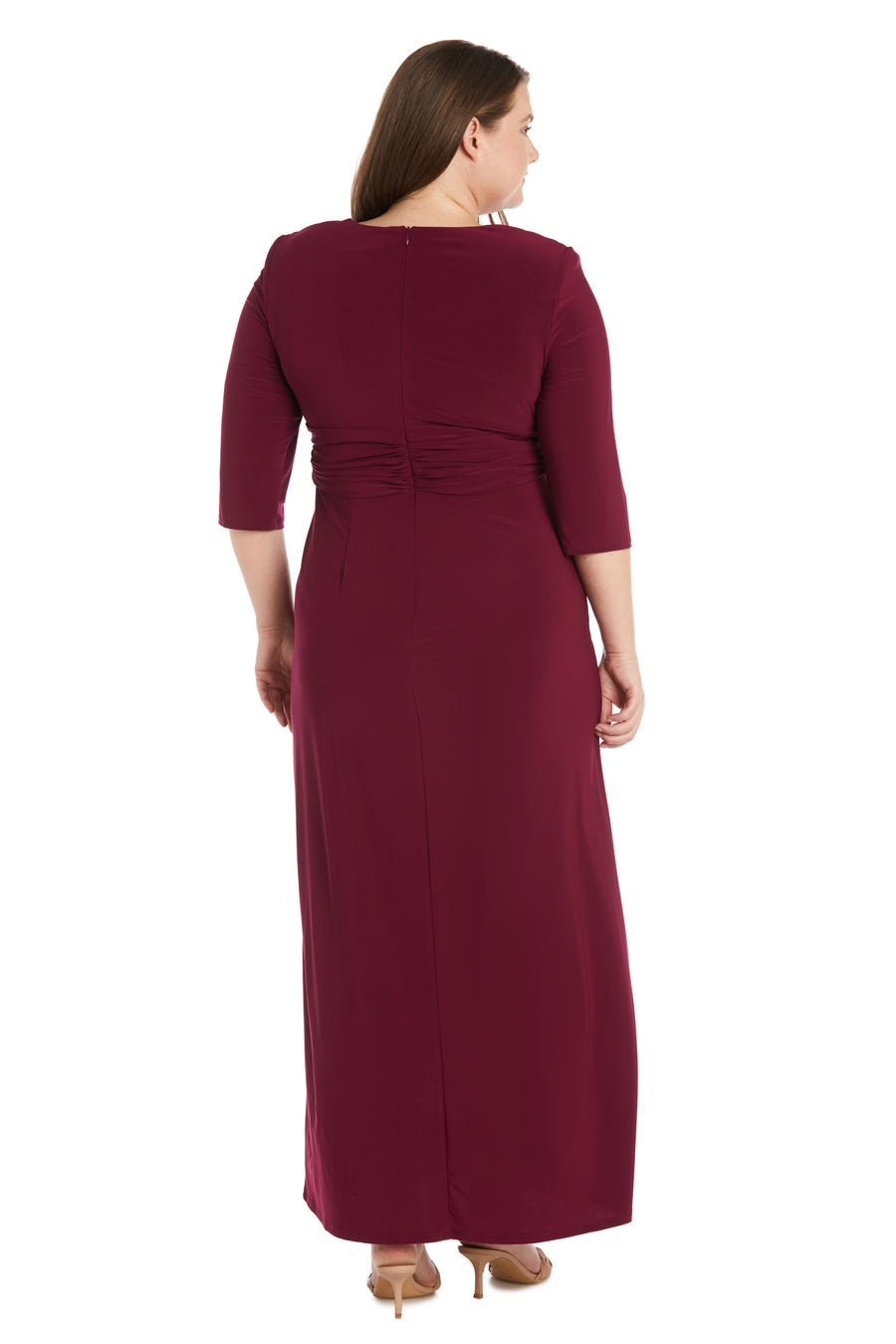 R&M Richards 9826W Long Formal Plus Size Gown
