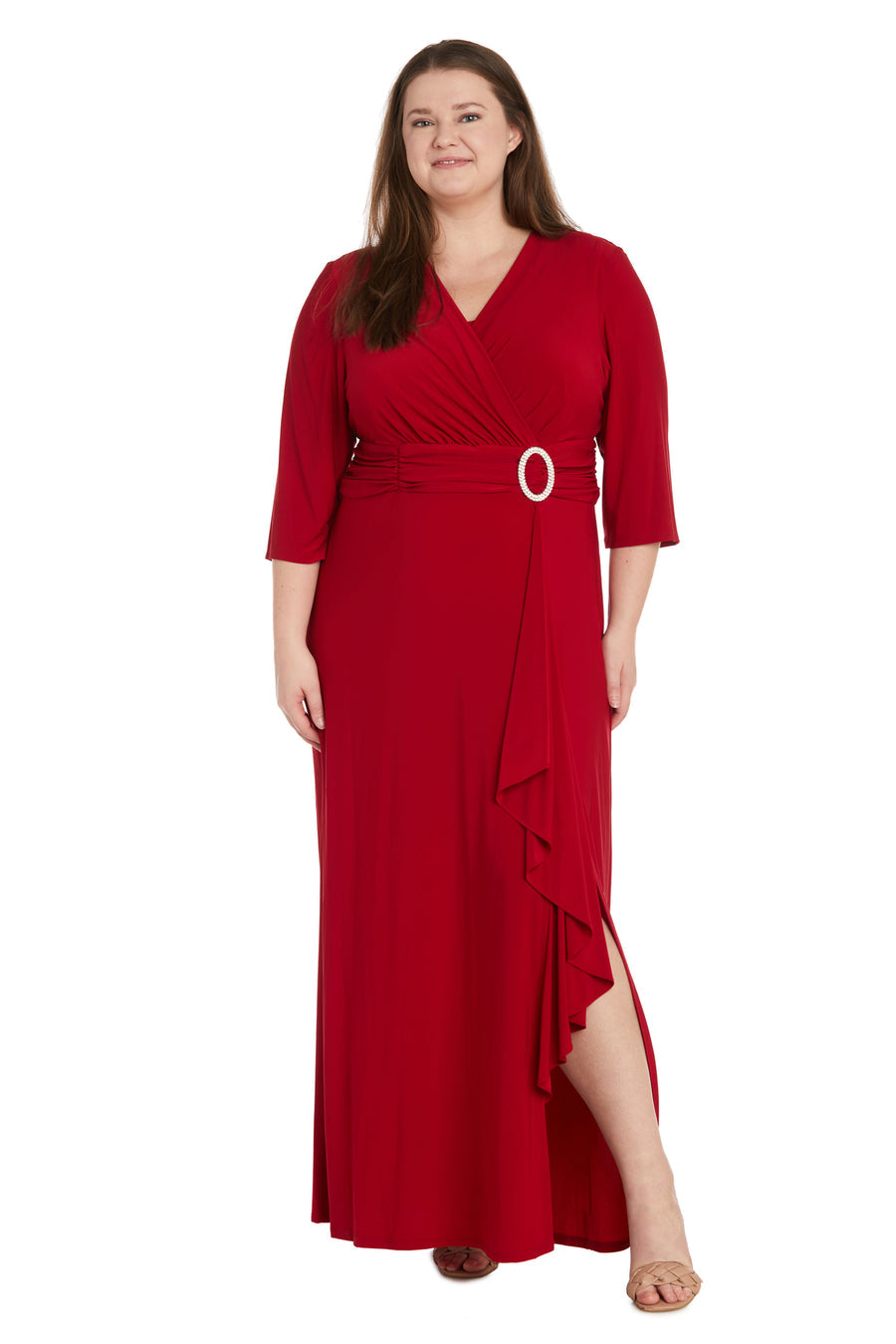 R&M Richards 9826W Long Formal Plus Size Gown