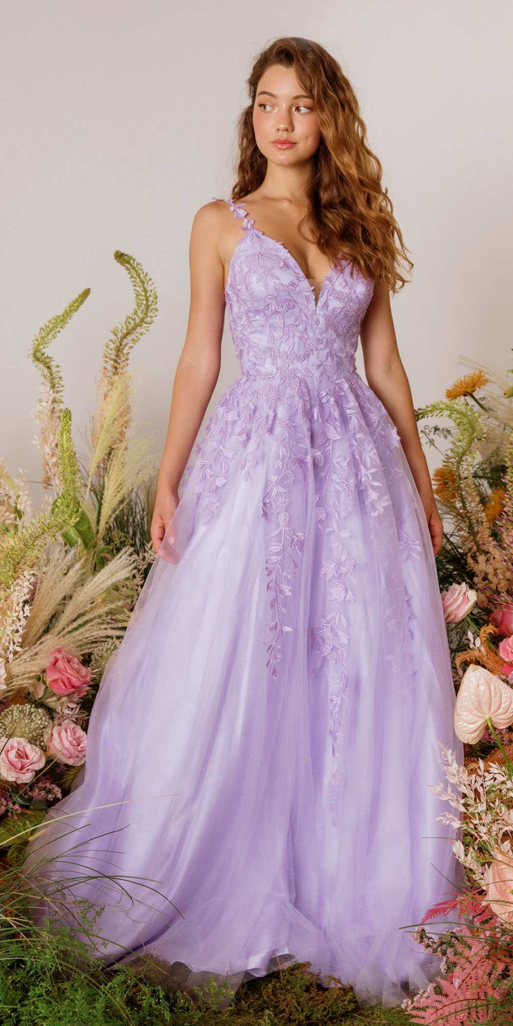 Prom Dresses Formal Glitter A Line Long Prom Dress Eureka Fashion 9858 Lilac