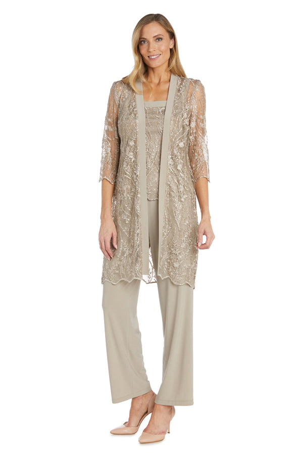 Sequins Mother of the Bride Pant Set Formal Wear R&M Richards 9862