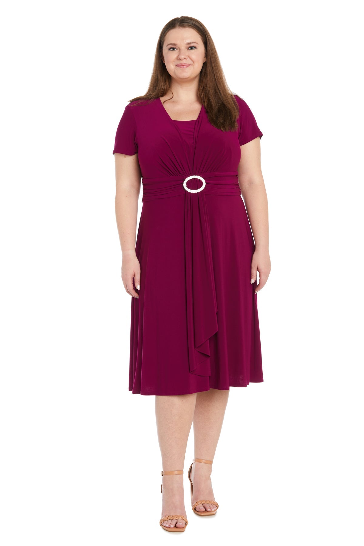 R&M Richards 9881W Plus Size Short Dress