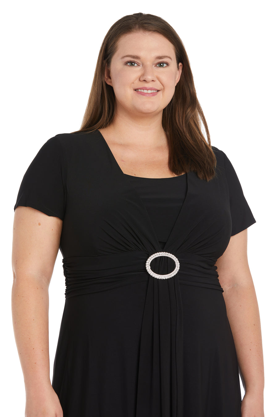 R&M Richards 9881W Plus Size Short Dress