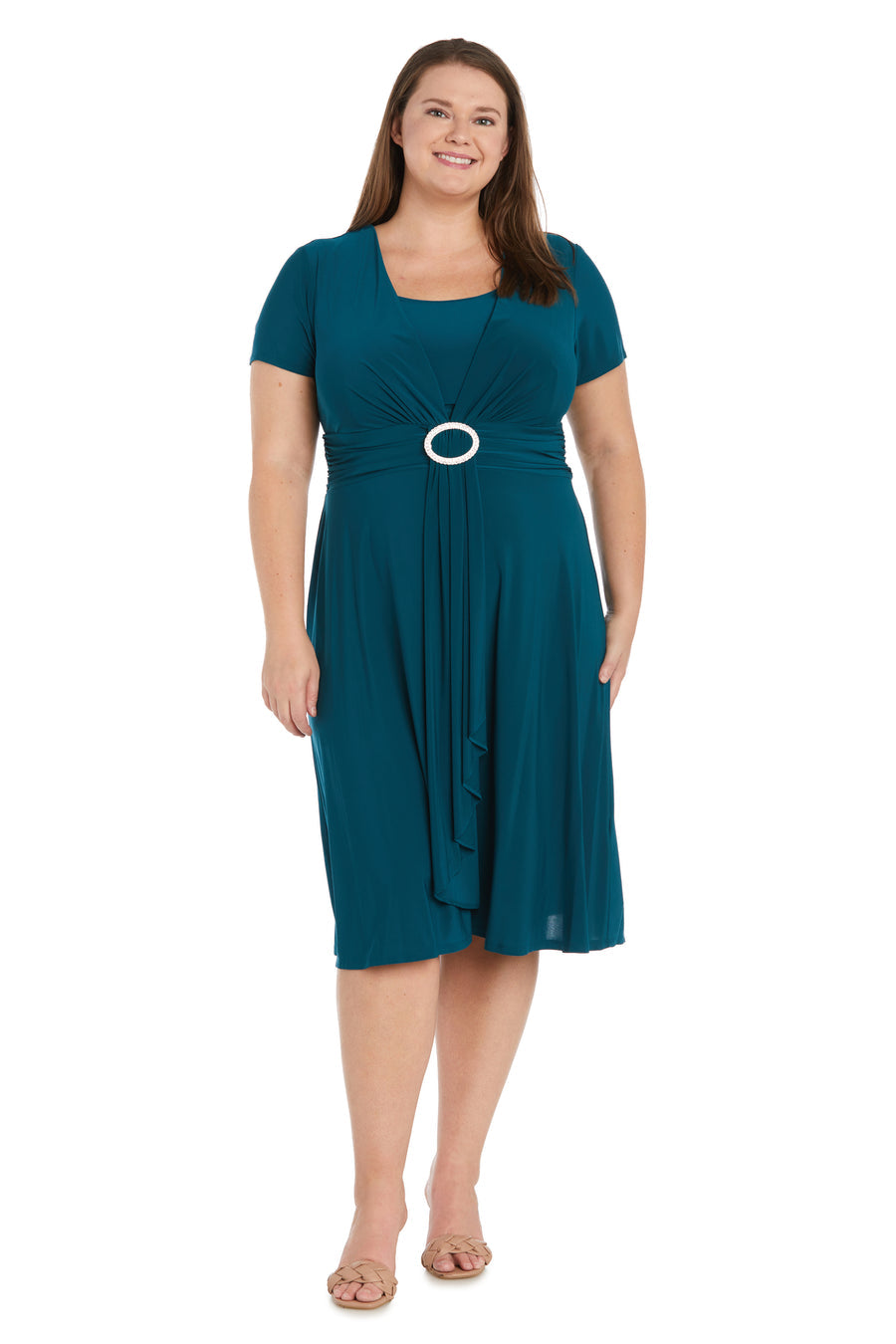 R&M Richards 9881W Plus Size Short Dress