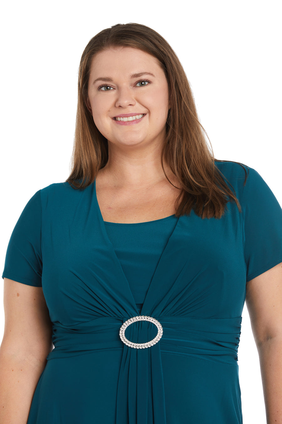 R&M Richards 9881W Plus Size Short Dress