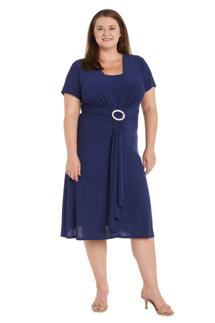 Cocktail Dresses Plus Size Short Dress Indigo