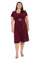 Cocktail Dresses Plus Size Short Dress Merlot