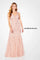 Formal Dresses Beaded Long  Formal Evening A Line Dress Blush