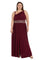 Formal Dresses Long Evening Plus Size Dress Merlot