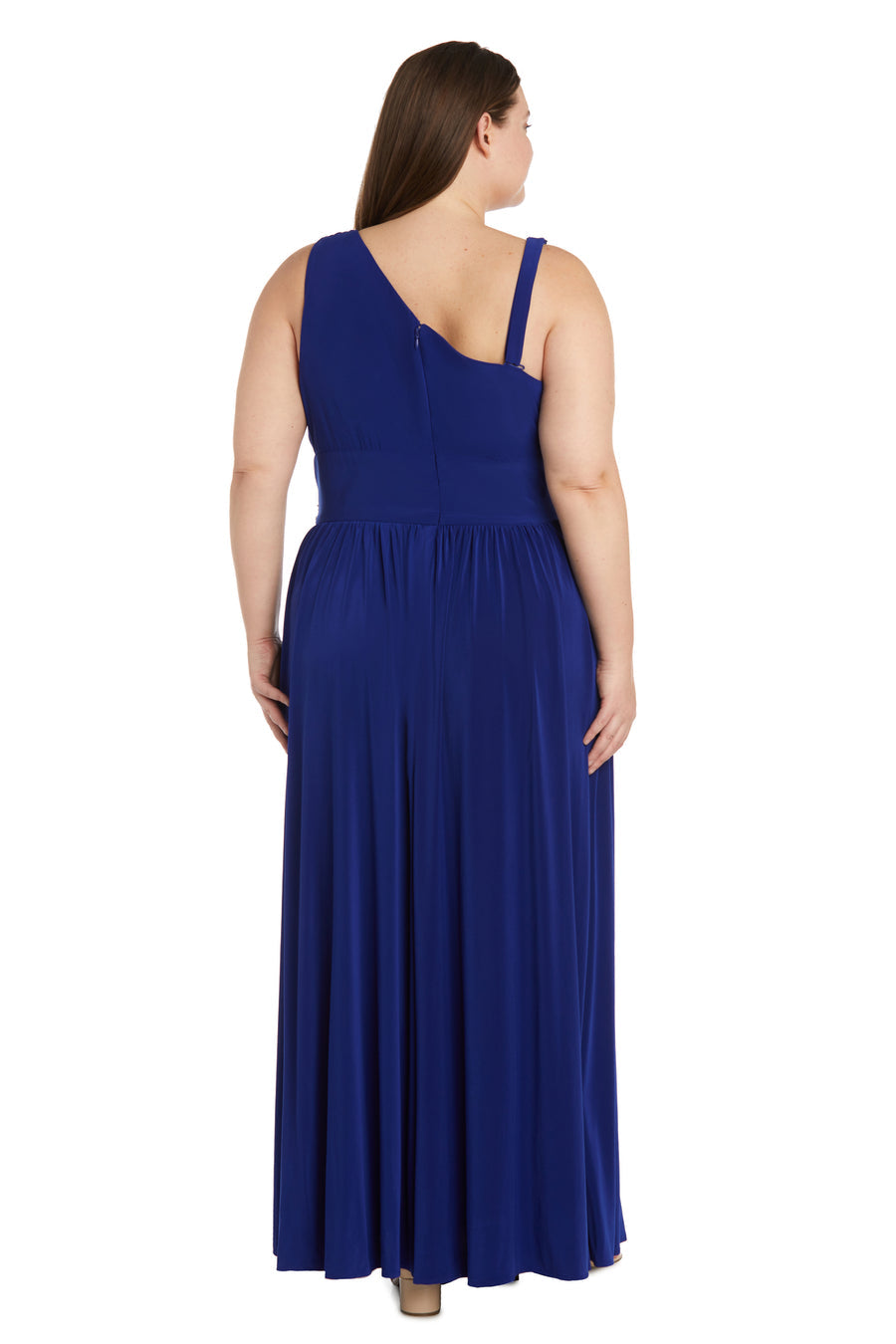 R&M Richards 9909W Long Evening Plus Size Formal Dress