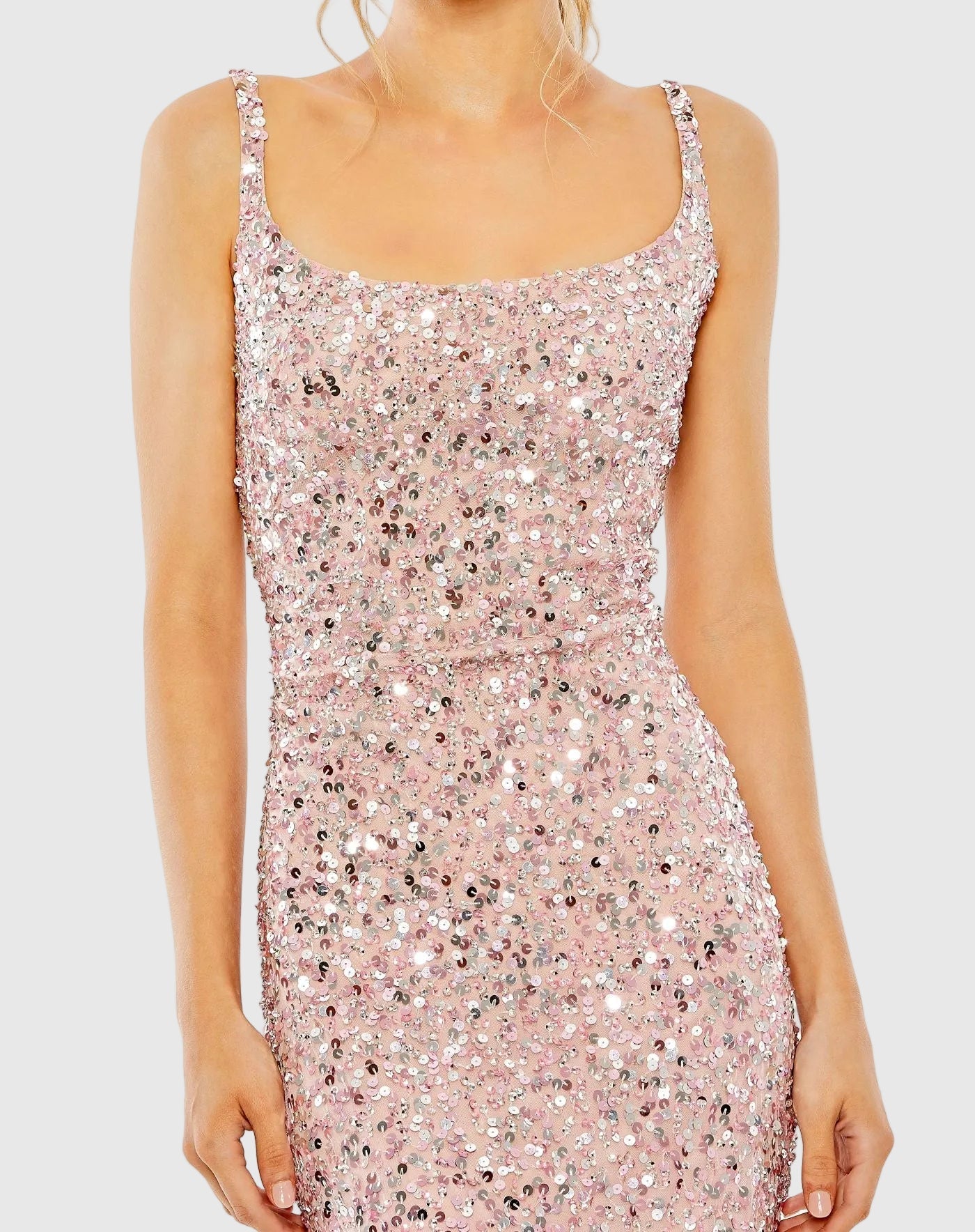 Prom Dresses Fitted Long Formal Sequin Prom Petite Dress Mac Duggal 9910705P Pink