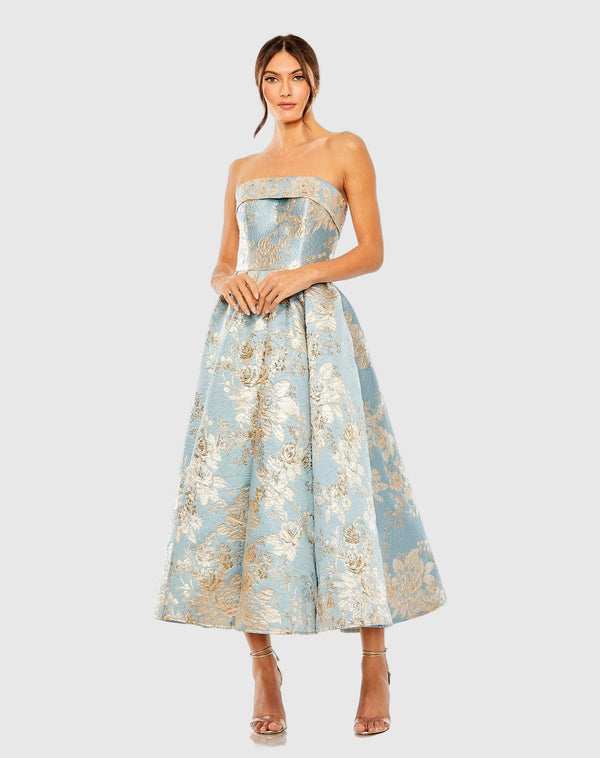 Midi Formal Petite Cocktail A Line Dress Mac Duggal 9920726P