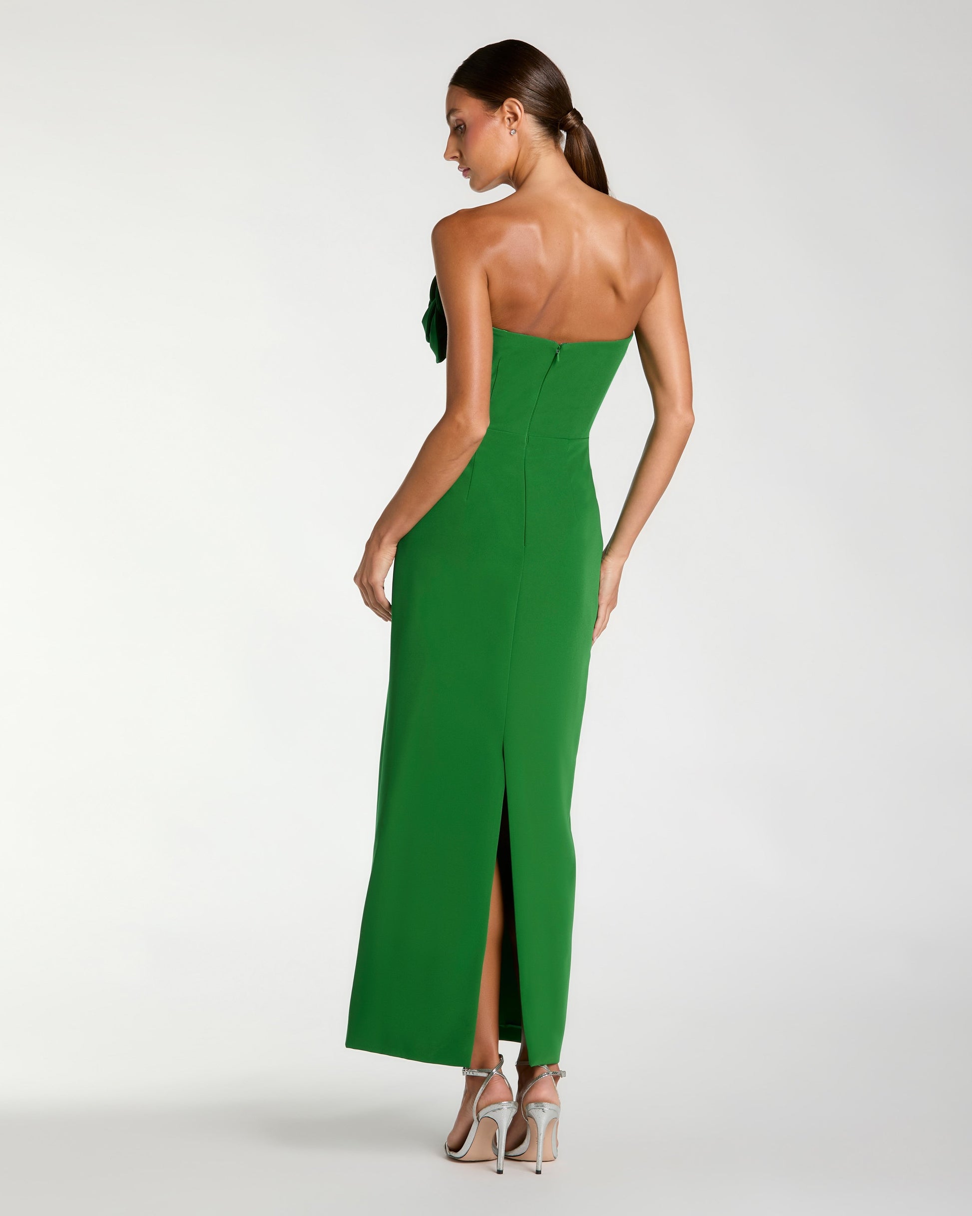 Cocktail Dresses 3D Floral Tea Length Cocktail Petite Dress Mac Duggal 992361P Spring Green