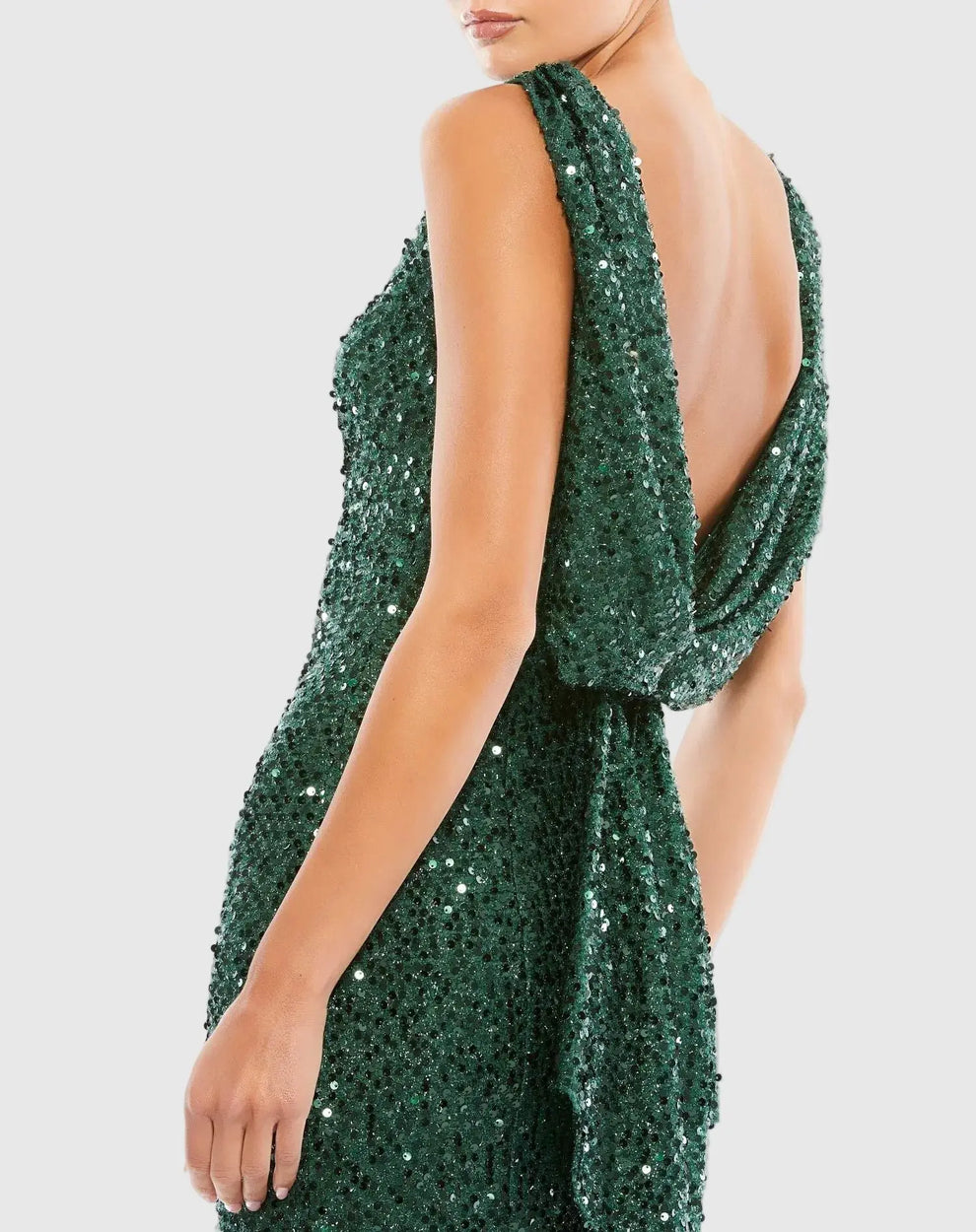 Bateau Floor-Length Sequin Formal Sheath Mac Duggal 9926331P