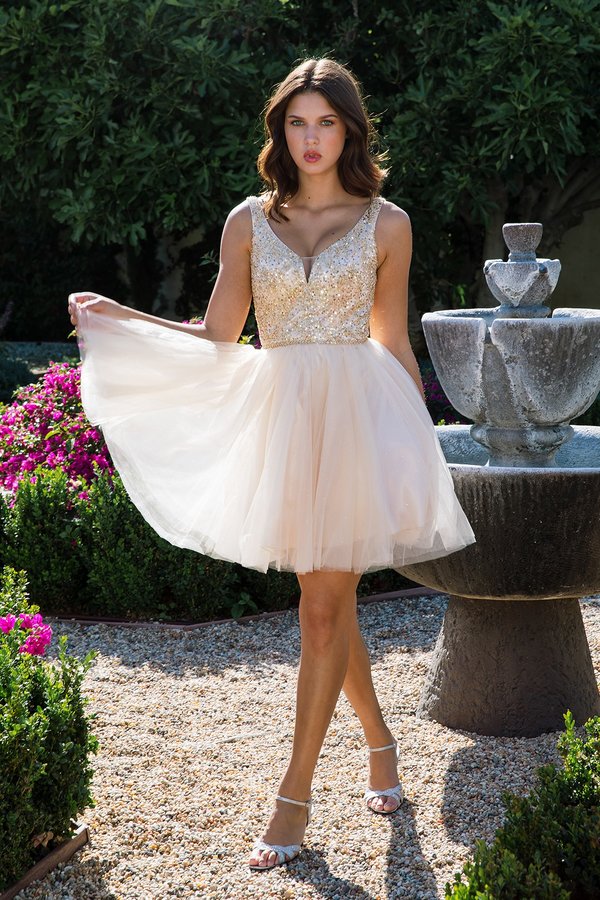 A Line Short Beaded Mini Homecoming Cocktail Dress Eureka Fashion 9926 The Dress Outlet A Line Short Beaded Mini Homecoming Cocktail Dress Eureka Fashion 9926 The Dress Outlet