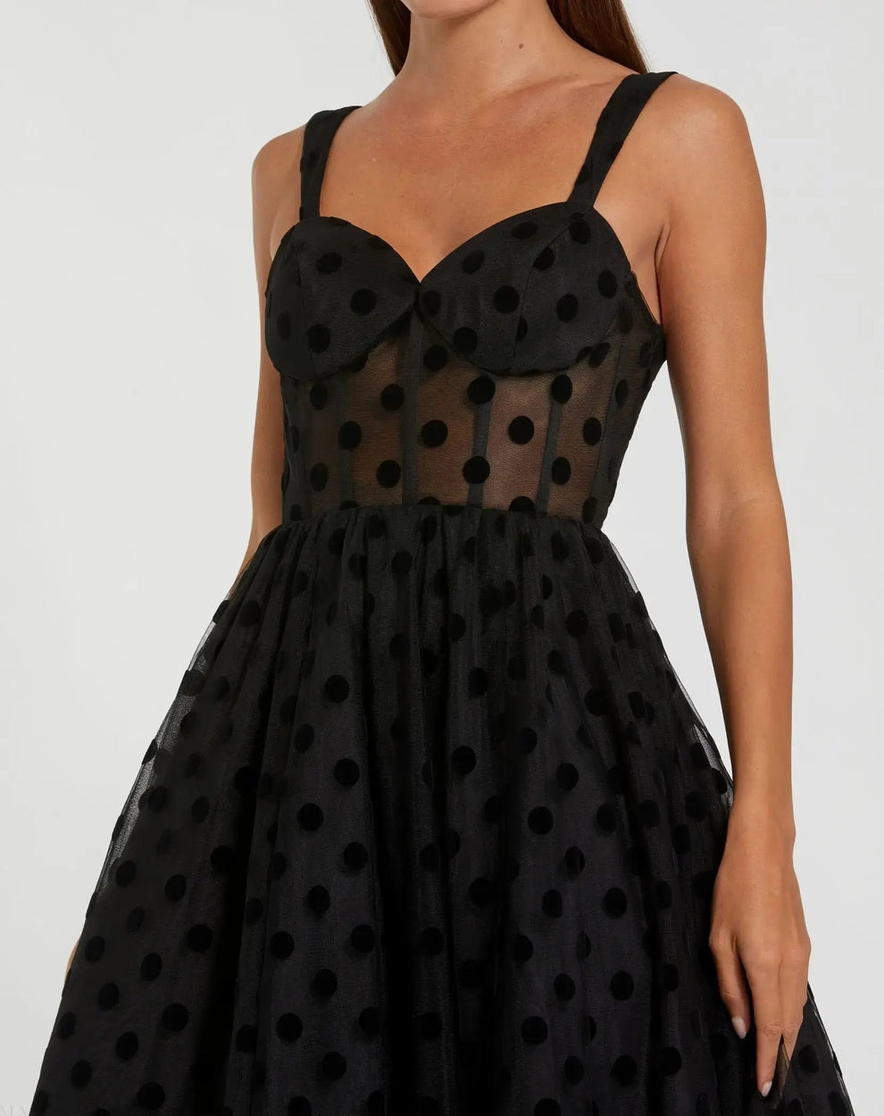 Cocktail Dresses Midi Formal Cocktail Corset A Line Petite Dress Mac Duggal 9927539P Black