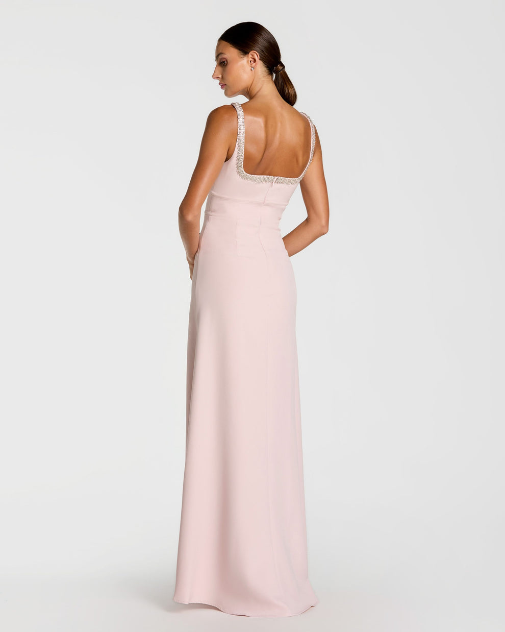 Sweetheart Floor-Length Crepe Formal A-Line Mac Duggal 9927633P