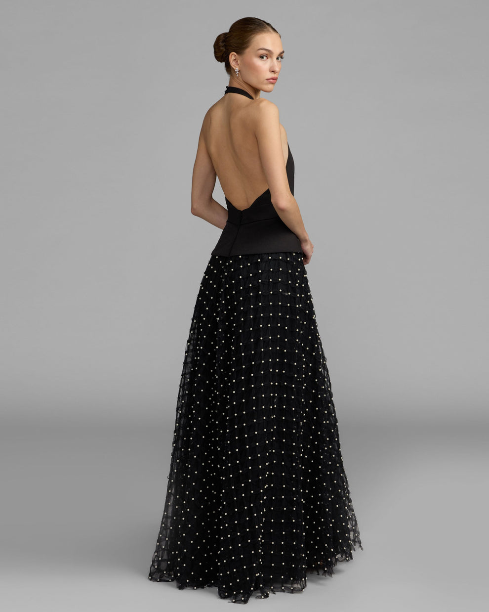Halter Floor-Length Tulle Occasion Ball Gown Mac Duggal 9927865P