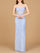 Prom Dresses Beaded Slit Formal Long Prom Dress  Lt Periwinkle