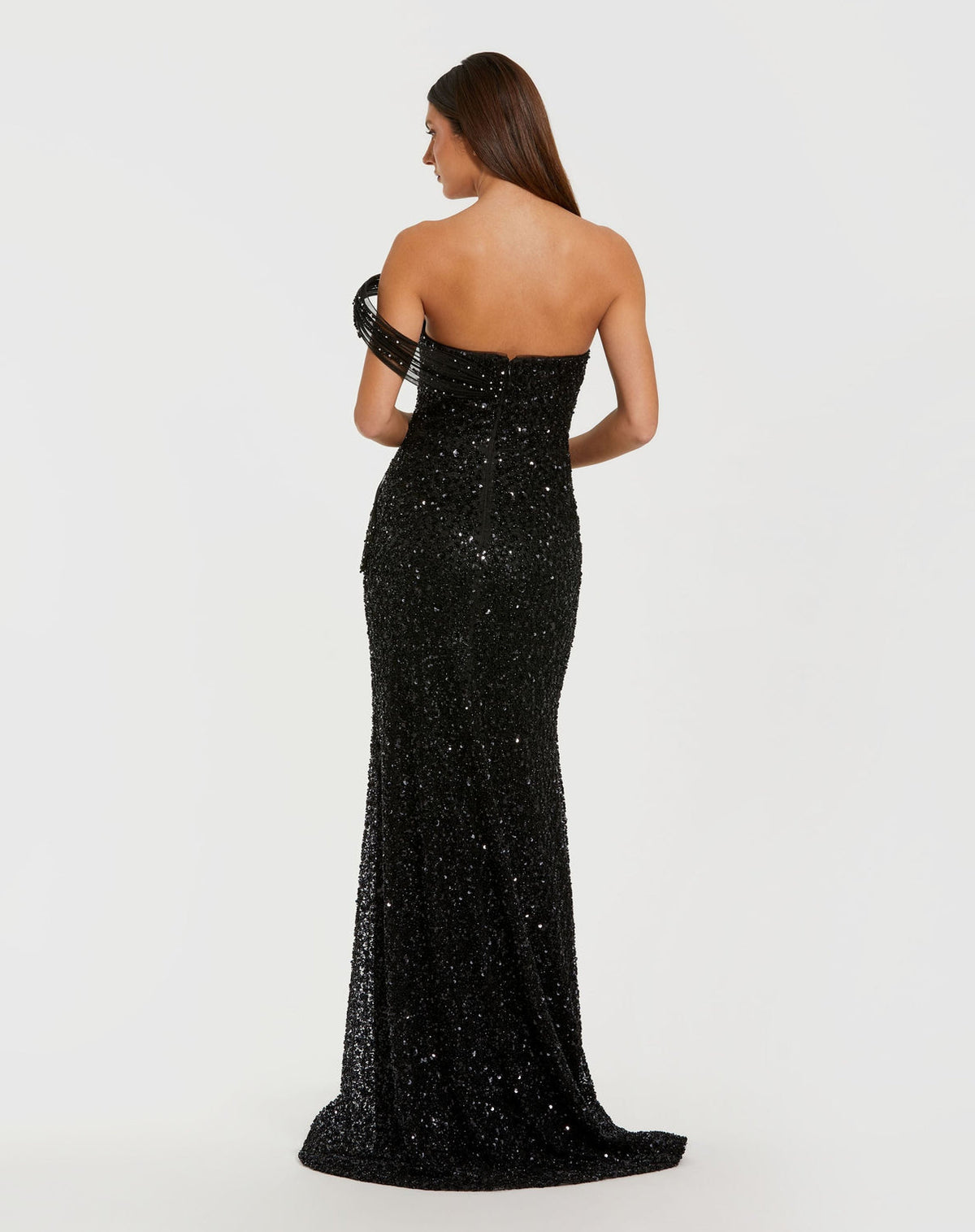 Off-the-Shoulder Floor-Length Sequin Formal Mermaid Mac Duggal 9937085P
