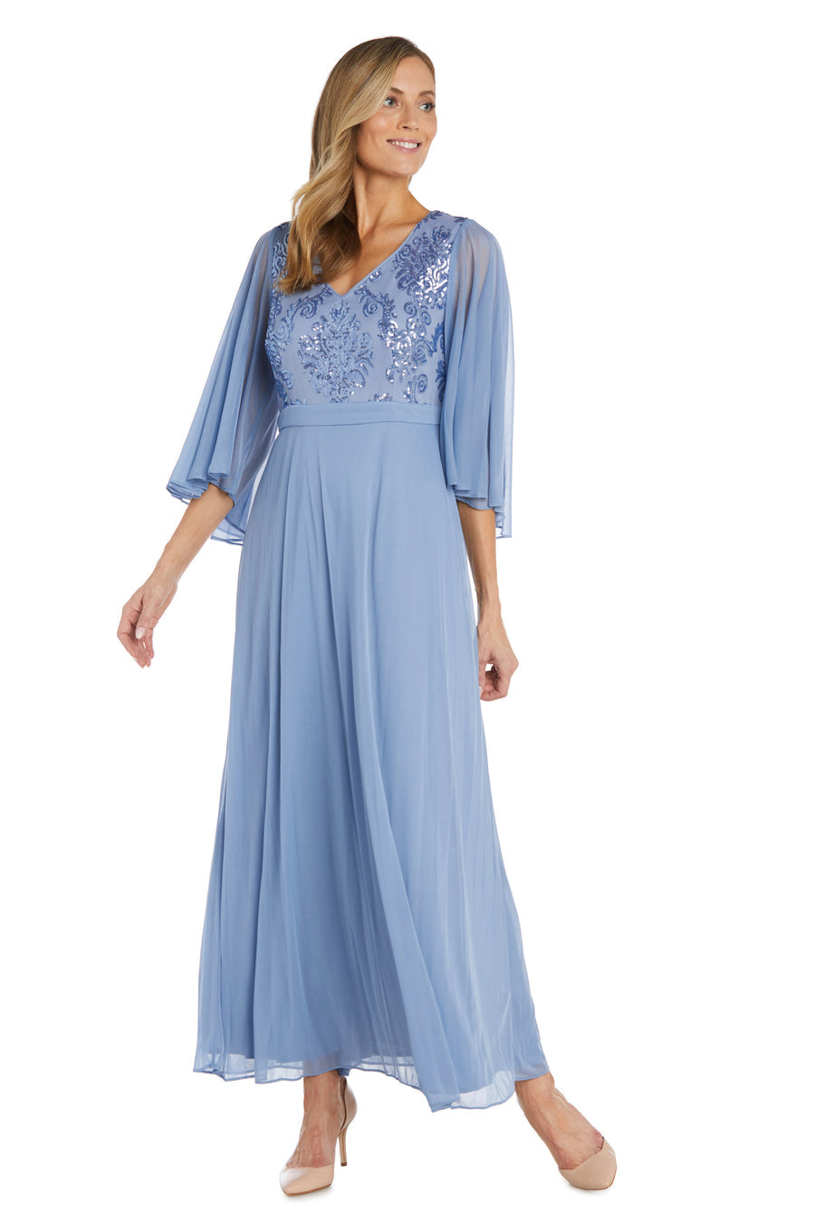 R&M Richards 99399 Long Formal Mother of the Bride Dress